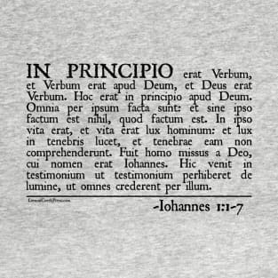 In Principio - John 1:1-7 T-Shirt